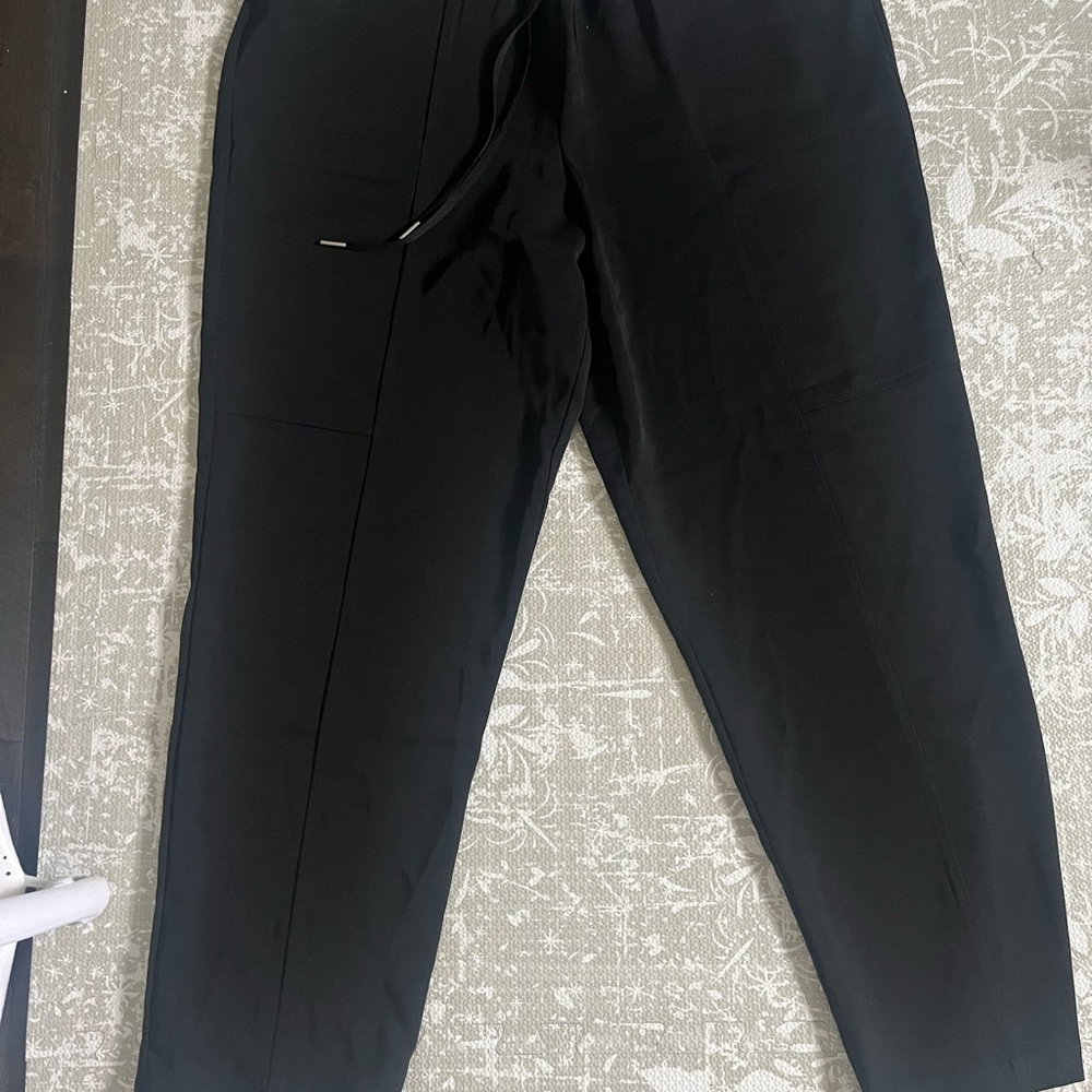 Avec Les Filles Black Straight Leg Pants